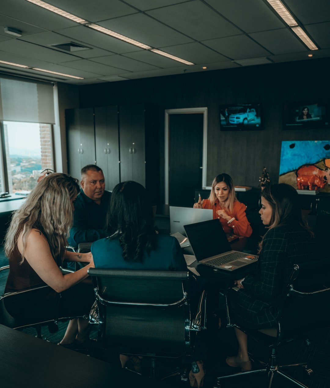 diverse media team brainstorming