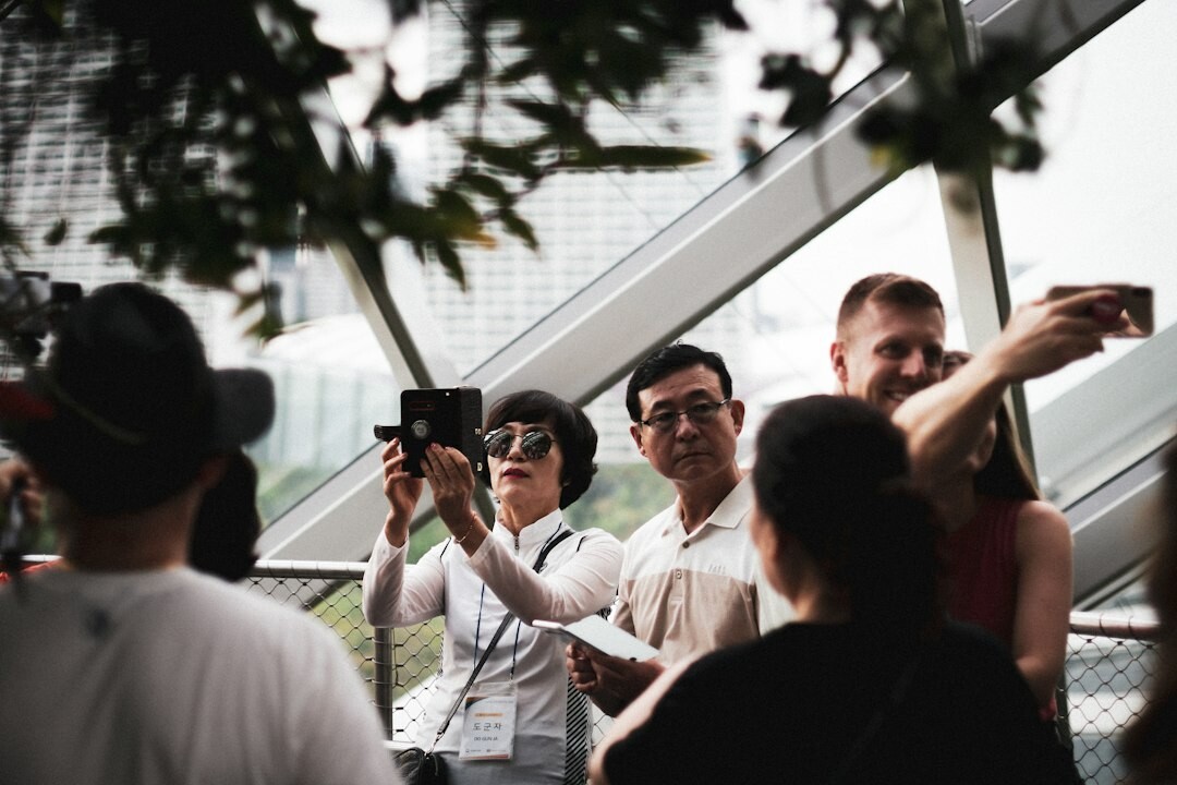 group of journalists at event