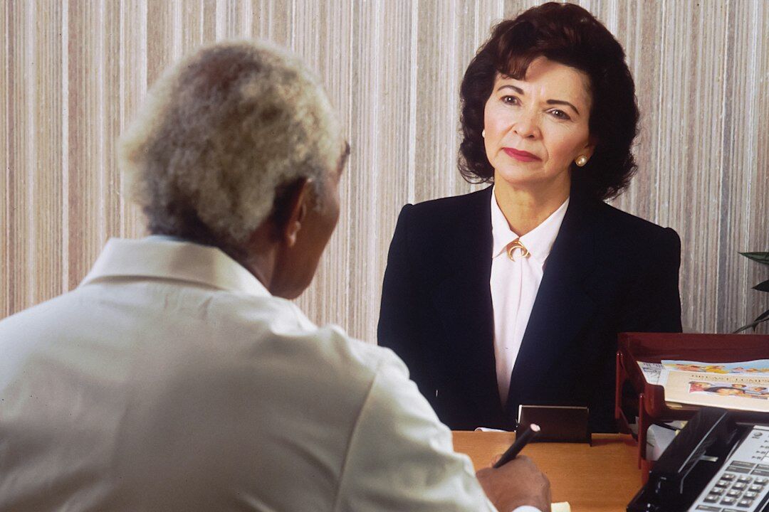 experienced interviewer conducting interview
