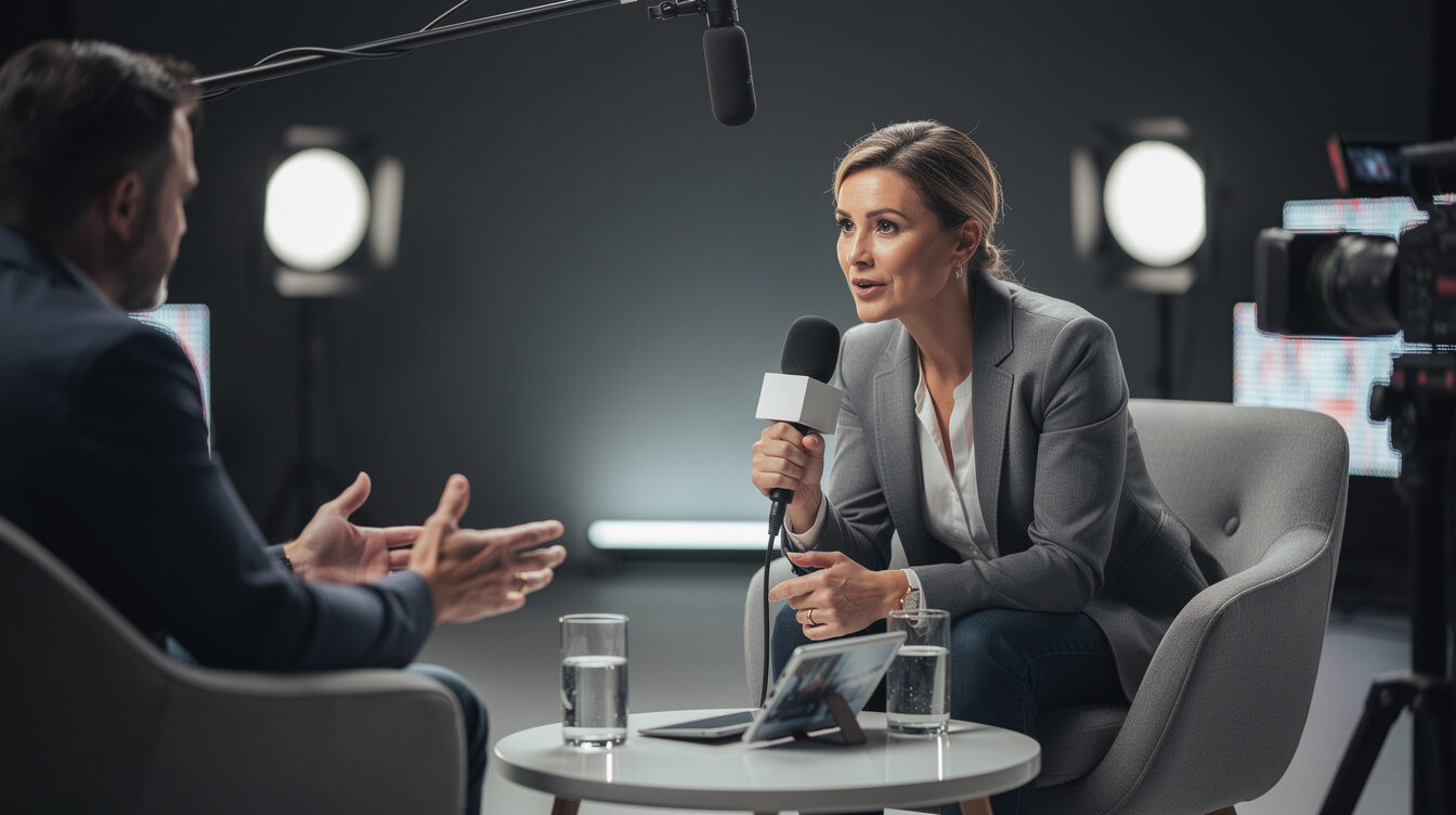experienced interviewer conducting interview